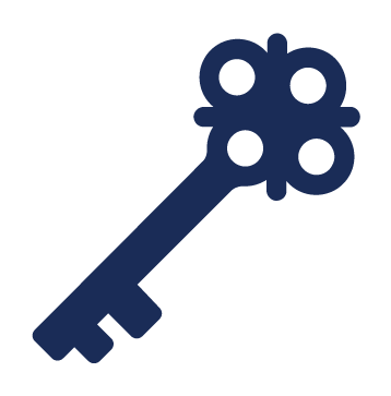 Icon of elaborate key to demonstrate keys to the kingdom